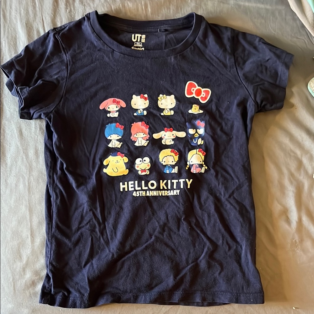 Hello Kitty 45th Anniversary Kids T-Shirt - Black